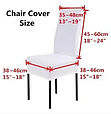 Турецькі чохли на стільці універсальні натяжні, чохли, накидки на стільці спандекс Чорні з вензелями, фото 2