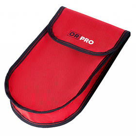 Міцний тканинний чохол для такелажного блоку 10 000 кг (Червоний з чорним кантом)