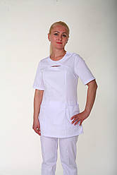 Жіночий медичний хірургічний костюм білого кольору