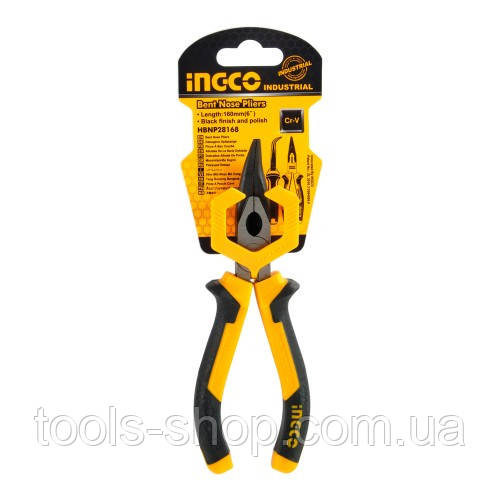 Довгогубці вигнуті Master 160 мм INGCO INDUSTRIAL, фото 1
