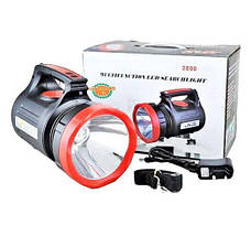 Ліхтар акумуляторний Luxury YJ-2890 10W+22SMD+FM-радіо 4 режими power bank ручний, фото 4