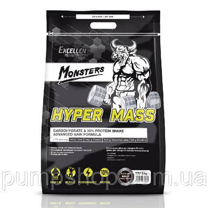 Гейнер Excellent Nutrition Monsters Hyper Mass 30% 1000 г, фото 1