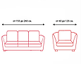 Чохли для диванів без спідниці на 3-х місний жакардовий, захисний чохол на диван натяжні хороше Світло сірий, фото 4