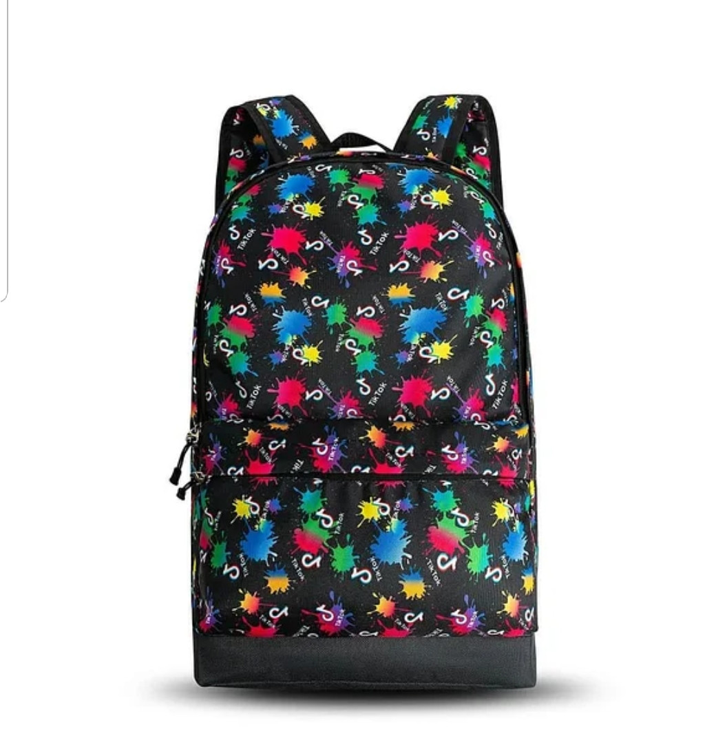 Стильний шкільний рюкзак з принтом TikTok, твк струм. Для подорожей, тренувань, навчання