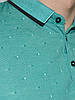 M (48), L (50). Чоловіча футболка Поло, теніска з коміром - зелена, фото 2