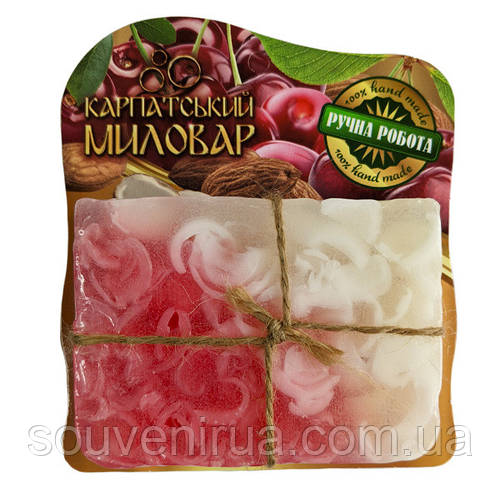 Купить Мыло ручной работы Карпатский мыловар Вишня и миндаль 100г ...