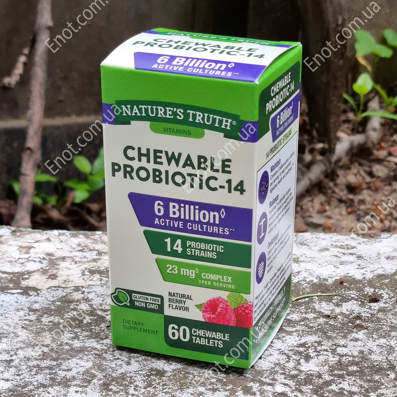 Пробиотик Nature's Truth Chewable Probiotic-14 (6 billion active cultures) 60 жевательных таблеток - фото 4 - id-p1436288952