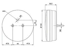 Ліхтар задній Fristom 3-функціональний FT-113 LED, фото 2