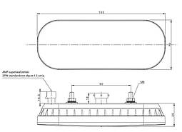Світлодіодний ліхтар задній Fristom 3-функції FT-320 LED DI BAJONET + SS, фото 6