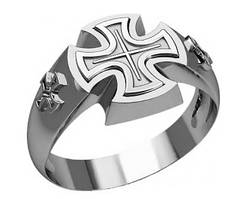 Кільце срібне Православне