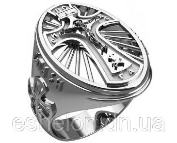 Кільце срібне Православне, фото 1