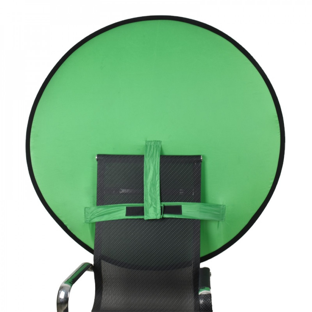 Фон складаний на спинку стільця Visico BP-014 Chroma Key зелений (140см)