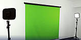 Фон ролет на стіну Visico RB-1820 Chroma Key Screen зелений (1,8x2м), фото 8