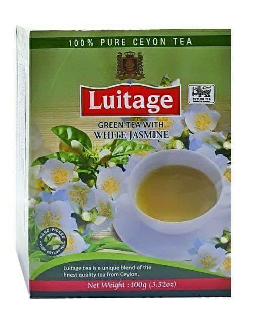 Зеленый Крупнолистовой Цейлонский Чай Luitage With White Jasmine (с ...