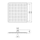 Лійка для верхнього душу Qtap Hlavova S300N1ZBB, фото 2