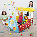 Дитячий тематичний ігровий центр-басейн 132*94*89 см "Паровоз" із навісом, кульки 25 шт. Bestway 93537, фото 3