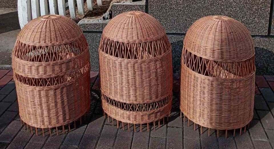 Люстра з лози плетена під розмір