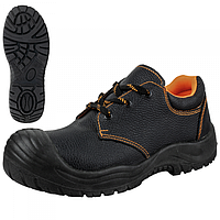 Спецобувь рабочая, туфли кожаные с металлическим носком демисезонные, рабочая спец обувь с защитой