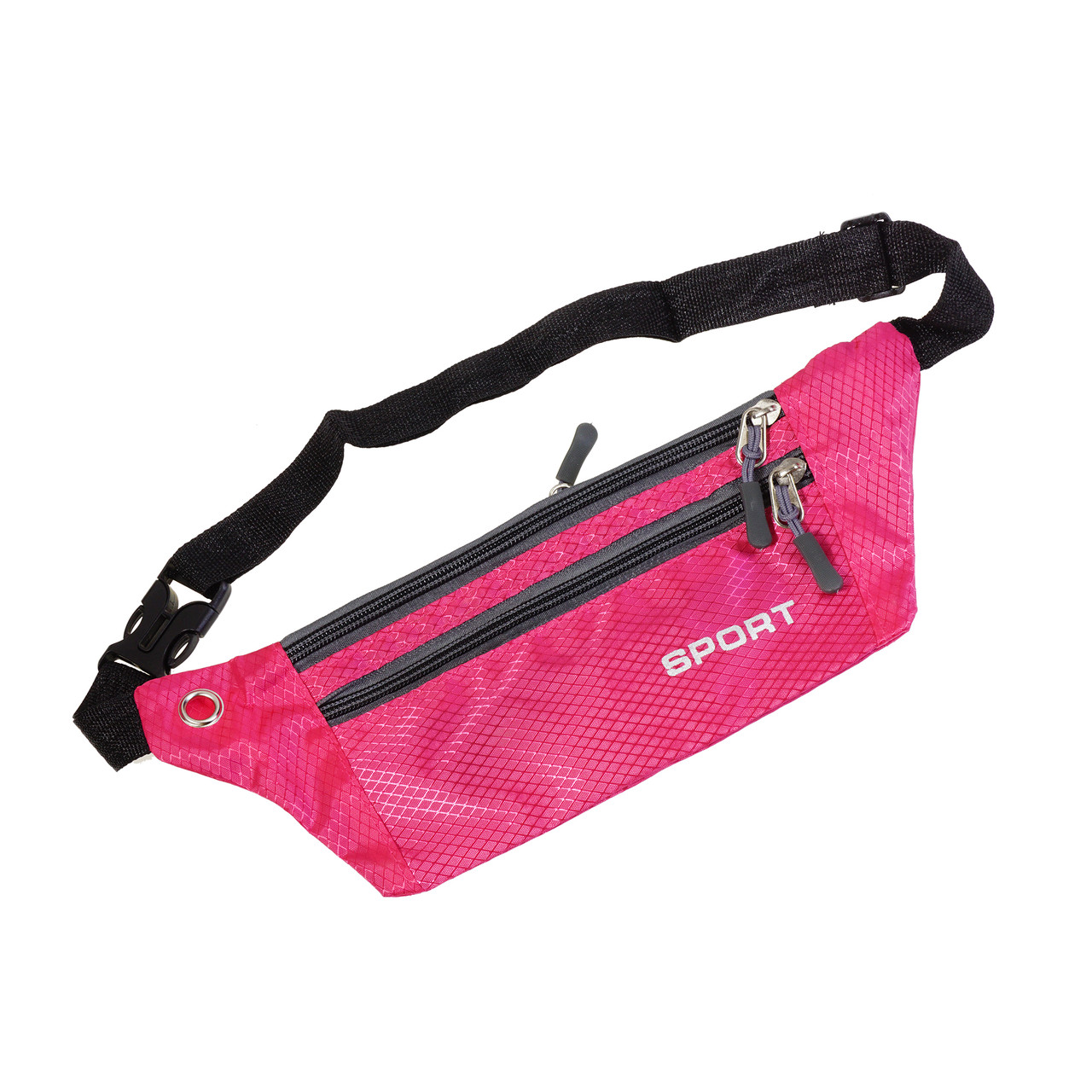 Сумка спортивна поясная бананка Supretto Sport, рожева