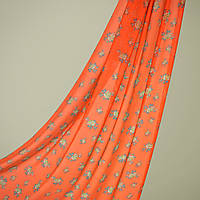 Ткань шифон принт троянда помаранч