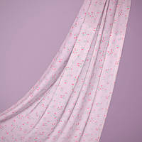 Ткань шифон принт Веста рожевий