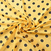 Ткань шифон горохи ассорти велик.диня