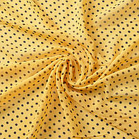 Ткань шифон горохи ассорти дріб диня