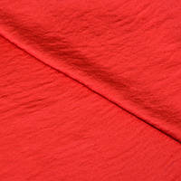 Ткань плательная Мокрый шелк червона
