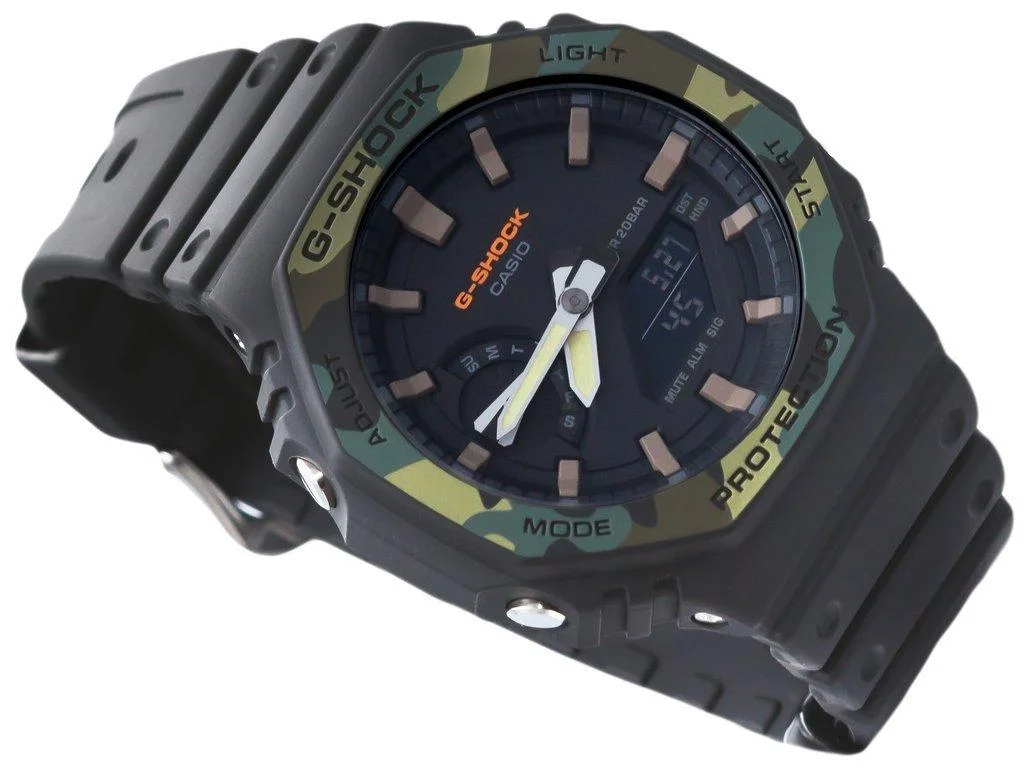 Часы мужские противоударные оригинальные японские Casio G-Shock GA-2100SU-1AER с полимерным ремешком - фото 6 - id-p1374058162