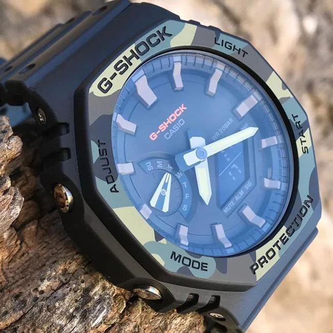 Часы мужские противоударные оригинальные японские Casio G-Shock GA-2100SU-1AER с полимерным ремешком - фото 7 - id-p1374058162