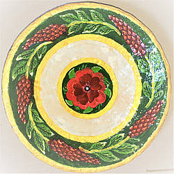 Декоративна тарілка діаметром 27-30 УКРАЇНА шамотної трипольської глини стане вишуканим