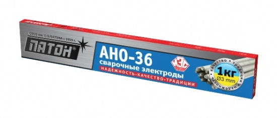 Електроди зварювальні Патон АНО-36 (2.0 мм, 1.0 кг), фото 1