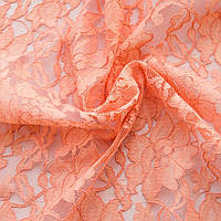 Ткань гипюр Индонезия ніжний персик