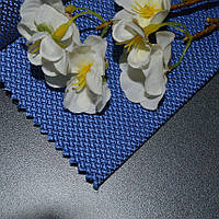 Уличная ткань для мебели рогожка Корсика (Korsyka) синего цвета