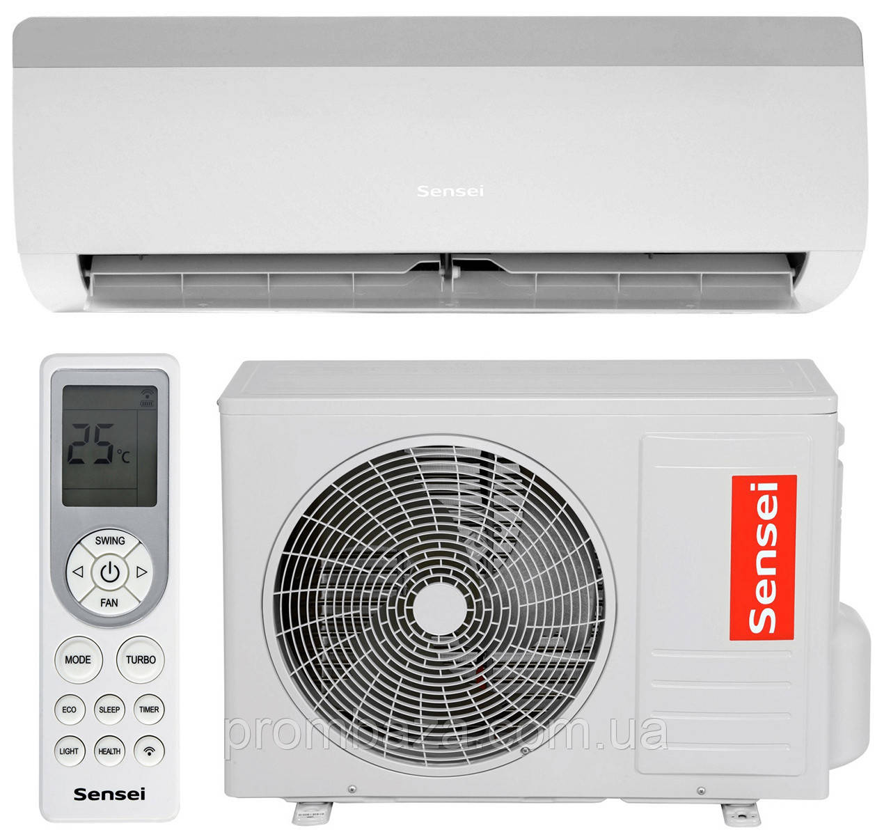 Кондиціонер Sensei Air Master Inverter SAC-24SKW/I 70 м2 компресор Panasonic