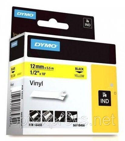 Картридж S0718450 з вініловою стрічкою системи D1 для термопринтерів DYMO 12 мм х 5,5 м