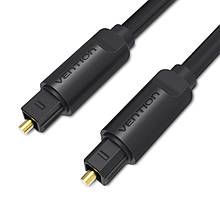 Кабель Audio Toslink-Toslink Optical Vention Dolby DTS 5.1/7.1 S/PDIF gold-plated 1.5 m Black (BAEBG)