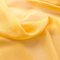 Ткань шифон-шелк натуральный жовте золото