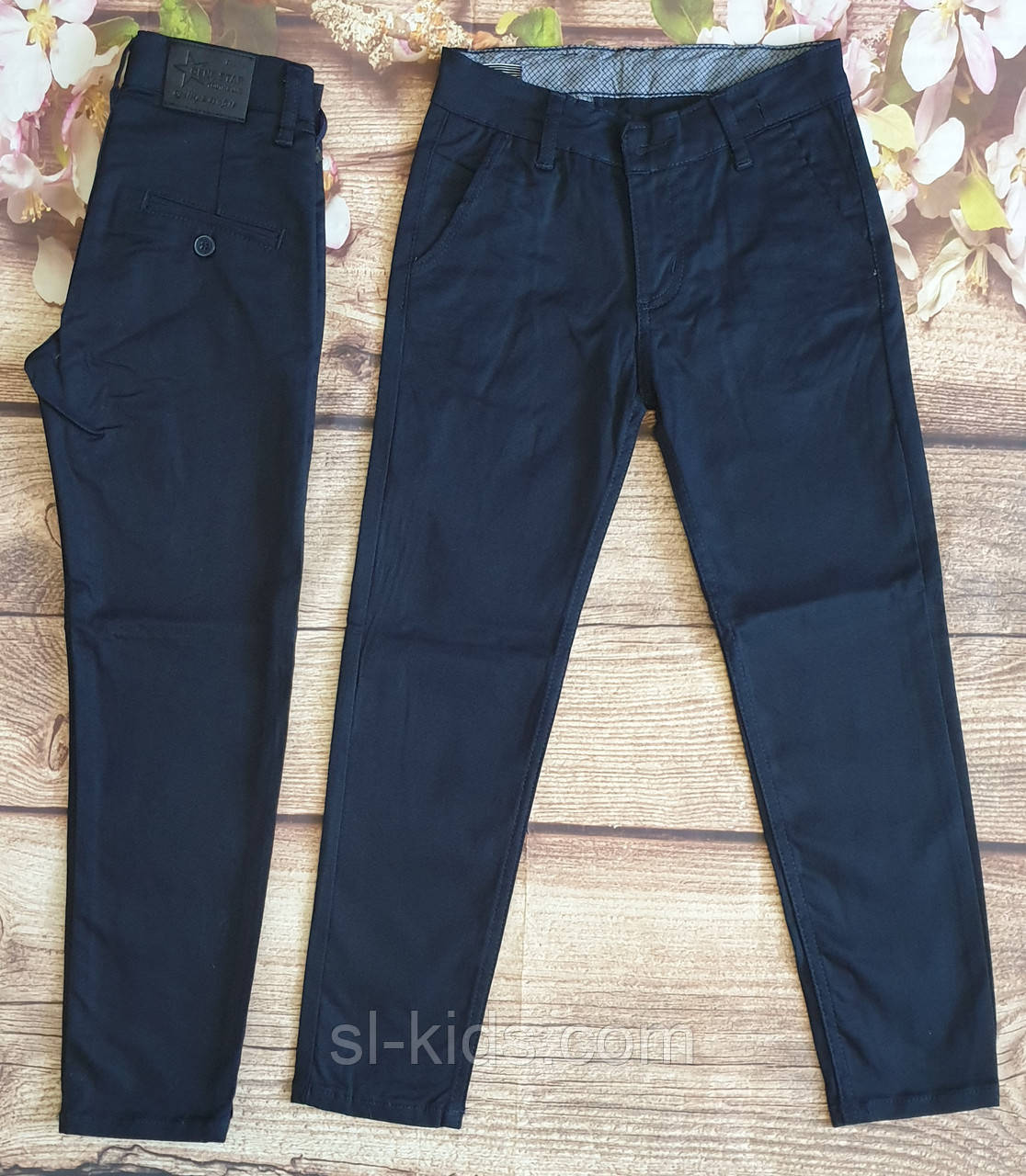 Котонові штани для хлопчика 6-10 років (темно сині 02шн) розн пр.Туреччина