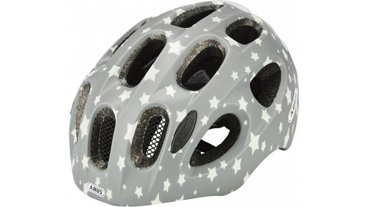 Велосипедний дитячий шолом ABUS YOUN-I 2.0 S 48-54 Grey Star 638107, фото 2