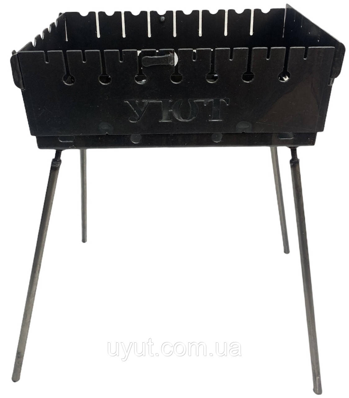 Мангал валіза УЮТЬ на 8 шампурів + набір шампурів у подарунок, фото 1