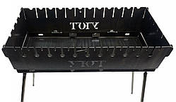 Мангал валіза УЮТЬ на 12 шампурів товщина 2 мм.