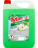 Универсальное средство для мытья Tytan концентрат зеленое яблоко 5л