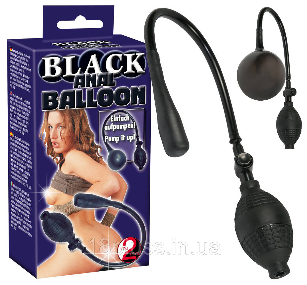 Анальна надувна пробка Black Anal Balloon, фото 1
