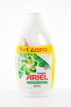 Гелевий засіб для прання Ariel Mountain Spring DUO 2 х 1540 мл для автоматичного прання