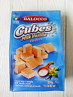 Вафли с молоком и ванилью Balocco Cubes Milk Vanilla 250г (Италия)