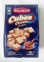 Вафлі з какао Balocco Cubes Cocoa 250г (Італія)