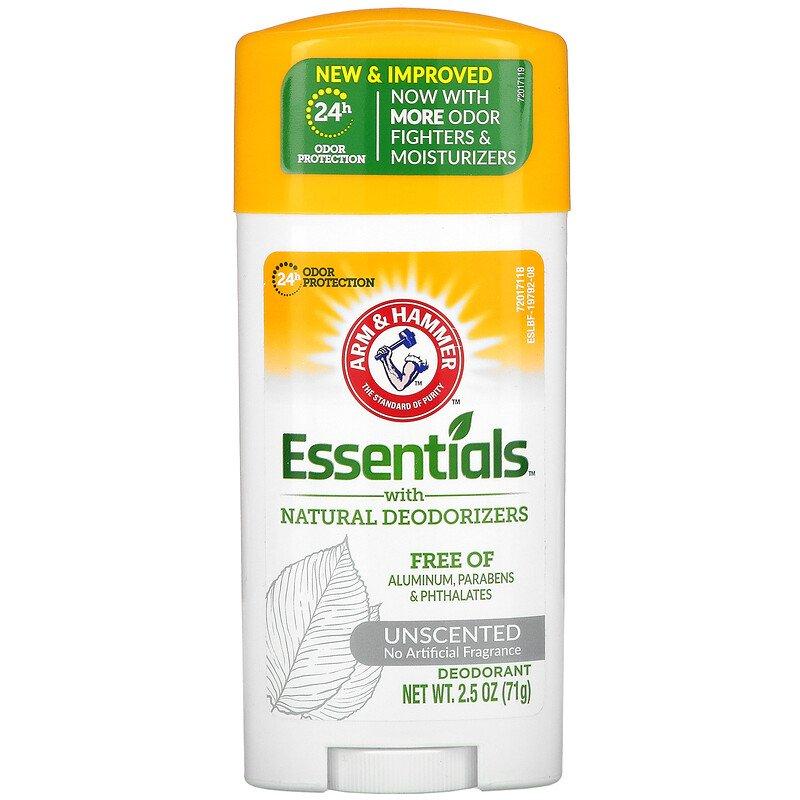 Arm & Hammer, Essentials, натуральний дезодорант без штучних ароматизаторів 71 г