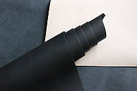 Натуральна шкіра "Кайзер" матова, товщина - 1.4 мм, колір - чорний, артикул СК 1058