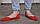 Розміри 36 та 37  Жіночі червоні балетки з еко-замші з гострим носком, низький хід, фото 4